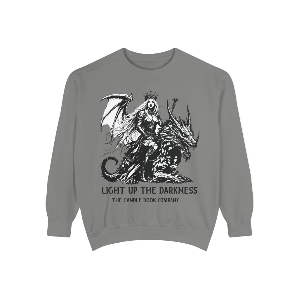 Light Up The Darkness - Dragon Rider Fantasy Sweatshirt