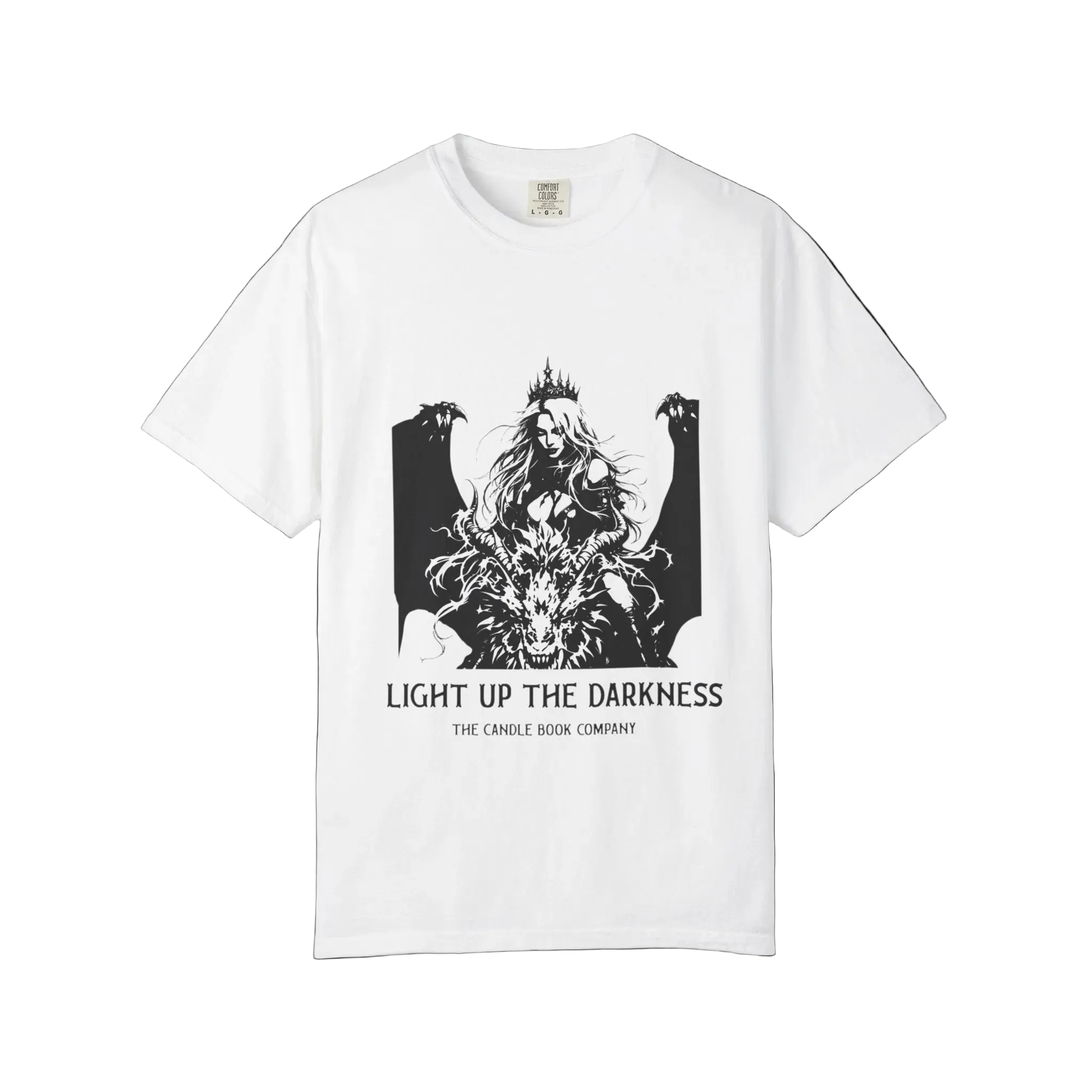Light Up The Darkness - Dragon Rider Fantasy Tee