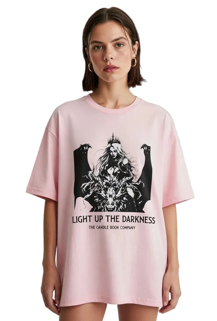 Light Up The Darkness - Dragon Rider Fantasy Tee