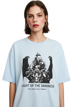 Light Up The Darkness - Dragon Rider Fantasy Tee