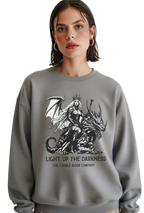 Light Up The Darkness - Dragon Rider Fantasy Sweatshirt