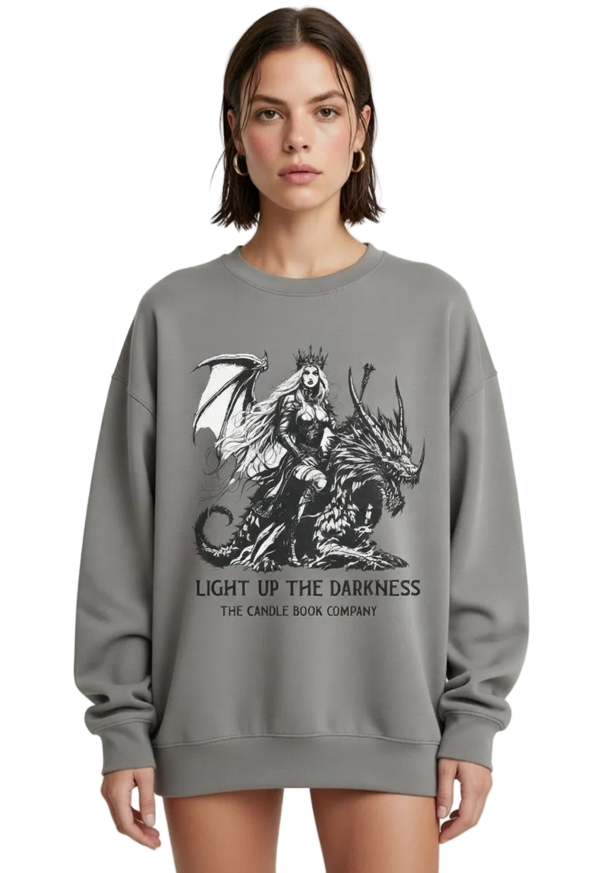 Light Up The Darkness - Dragon Rider Fantasy Sweatshirt