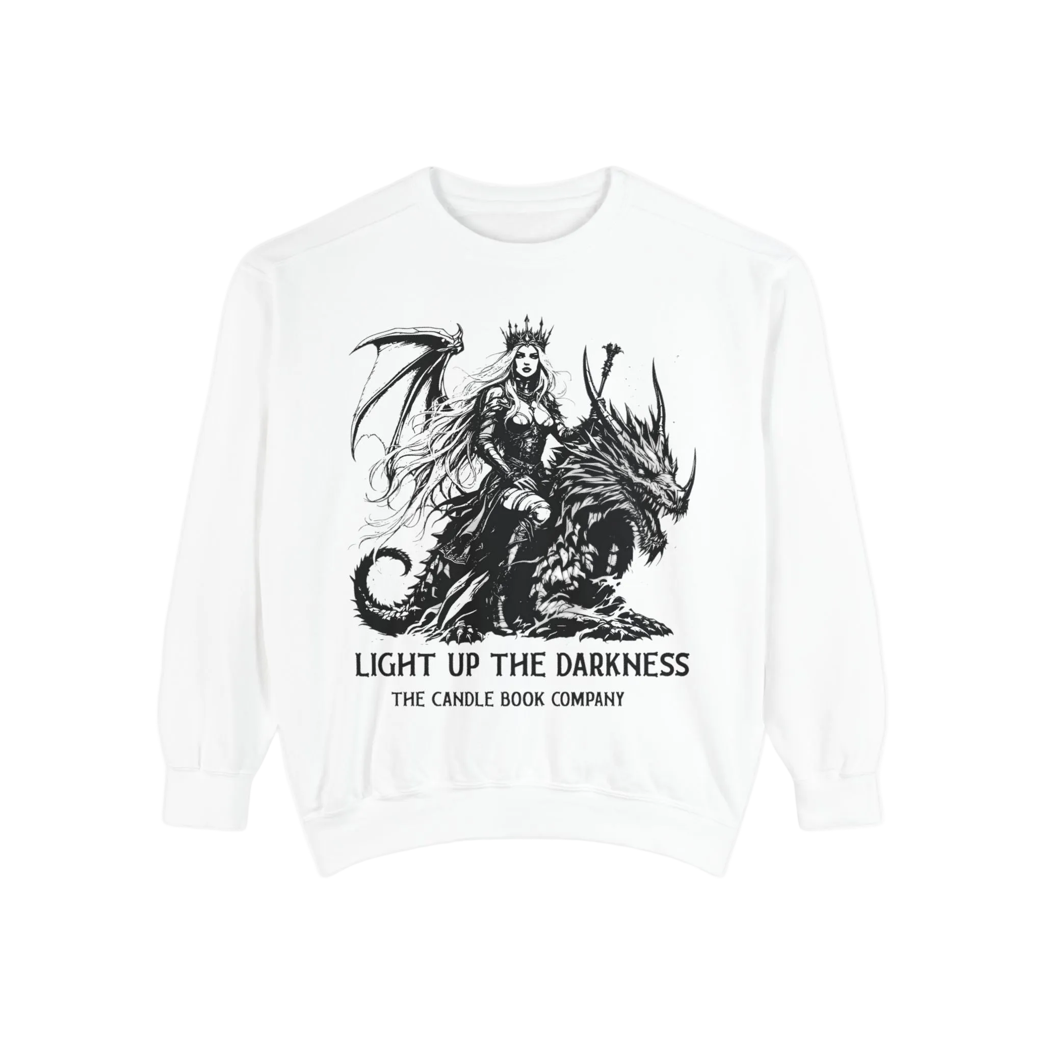 Light Up The Darkness - Dragon Rider Fantasy Sweatshirt