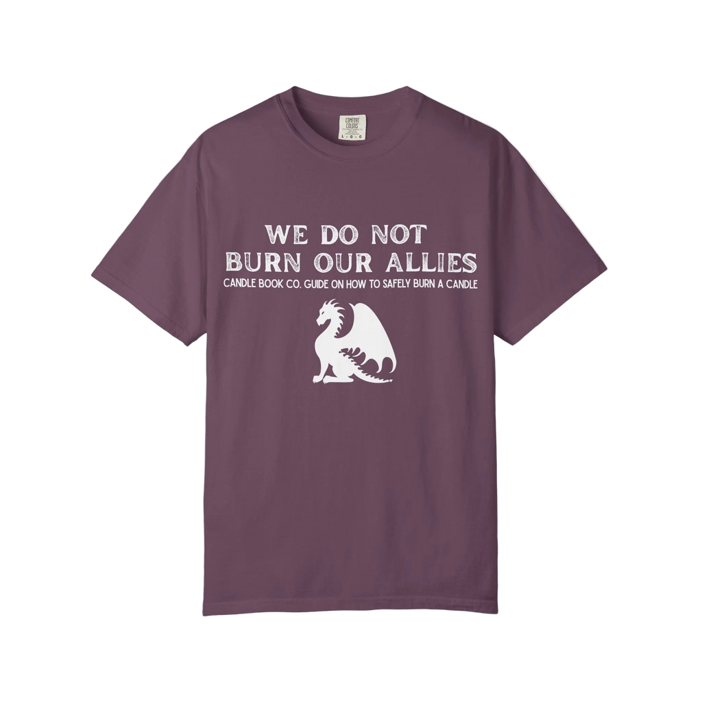 We Do Not Burn our Allies Candle Book Guide Tee