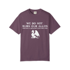 We Do Not Burn our Allies Candle Book Guide Tee