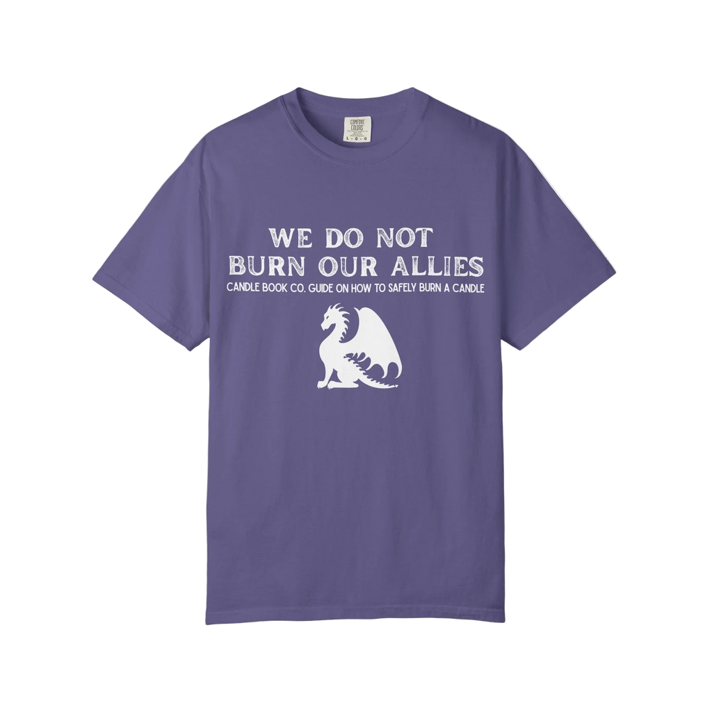We Do Not Burn our Allies Candle Book Guide Tee