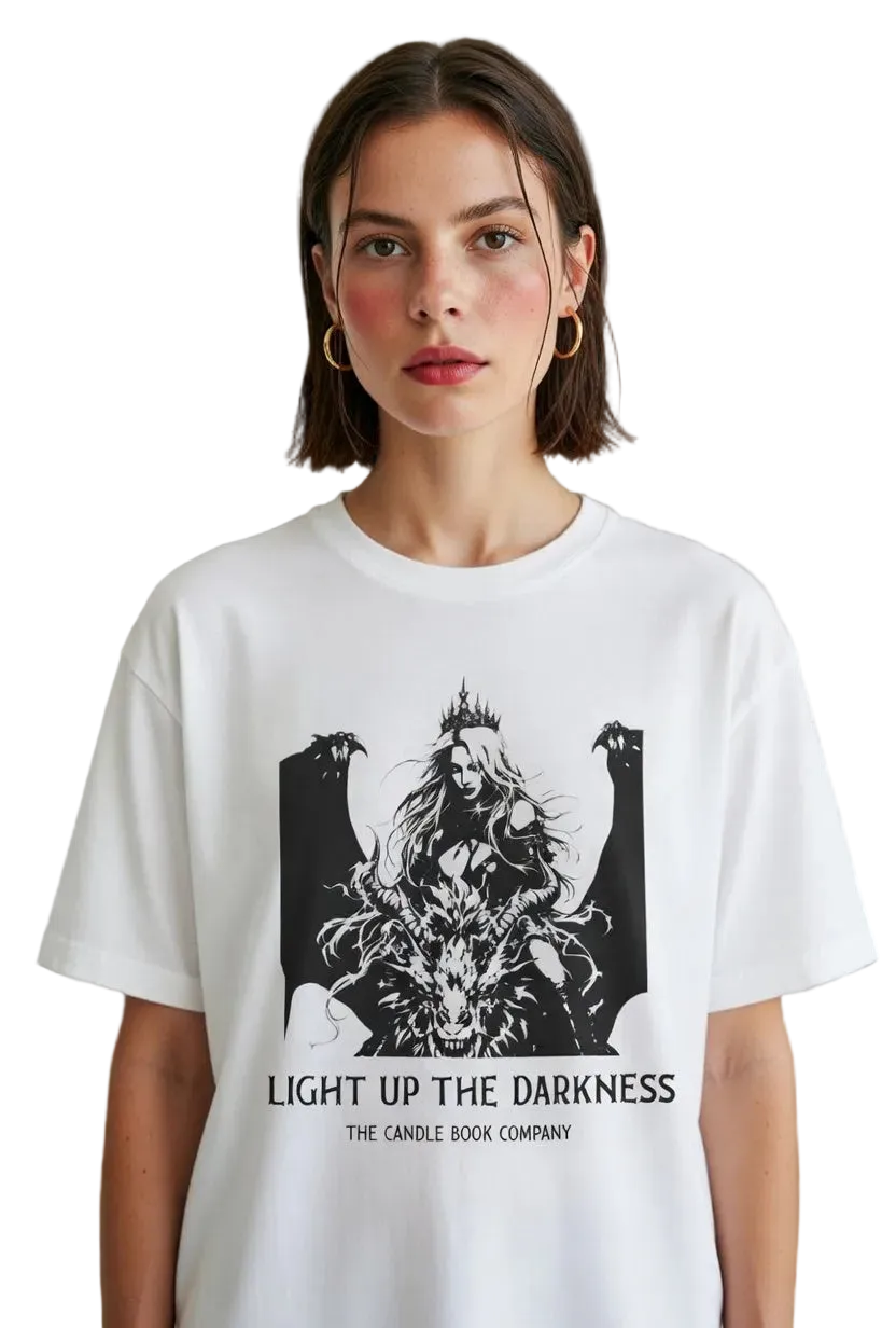 Light Up The Darkness - Dragon Rider Fantasy Tee