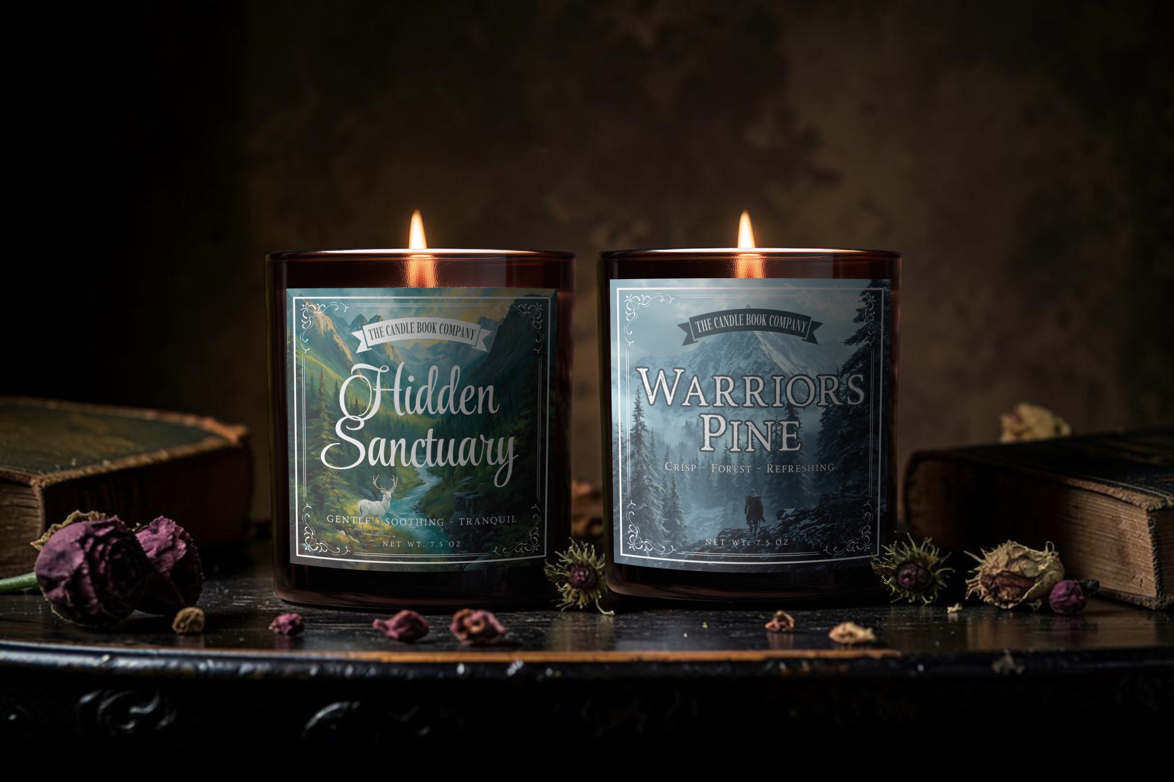 Sanctuary & Steel Candle Duo