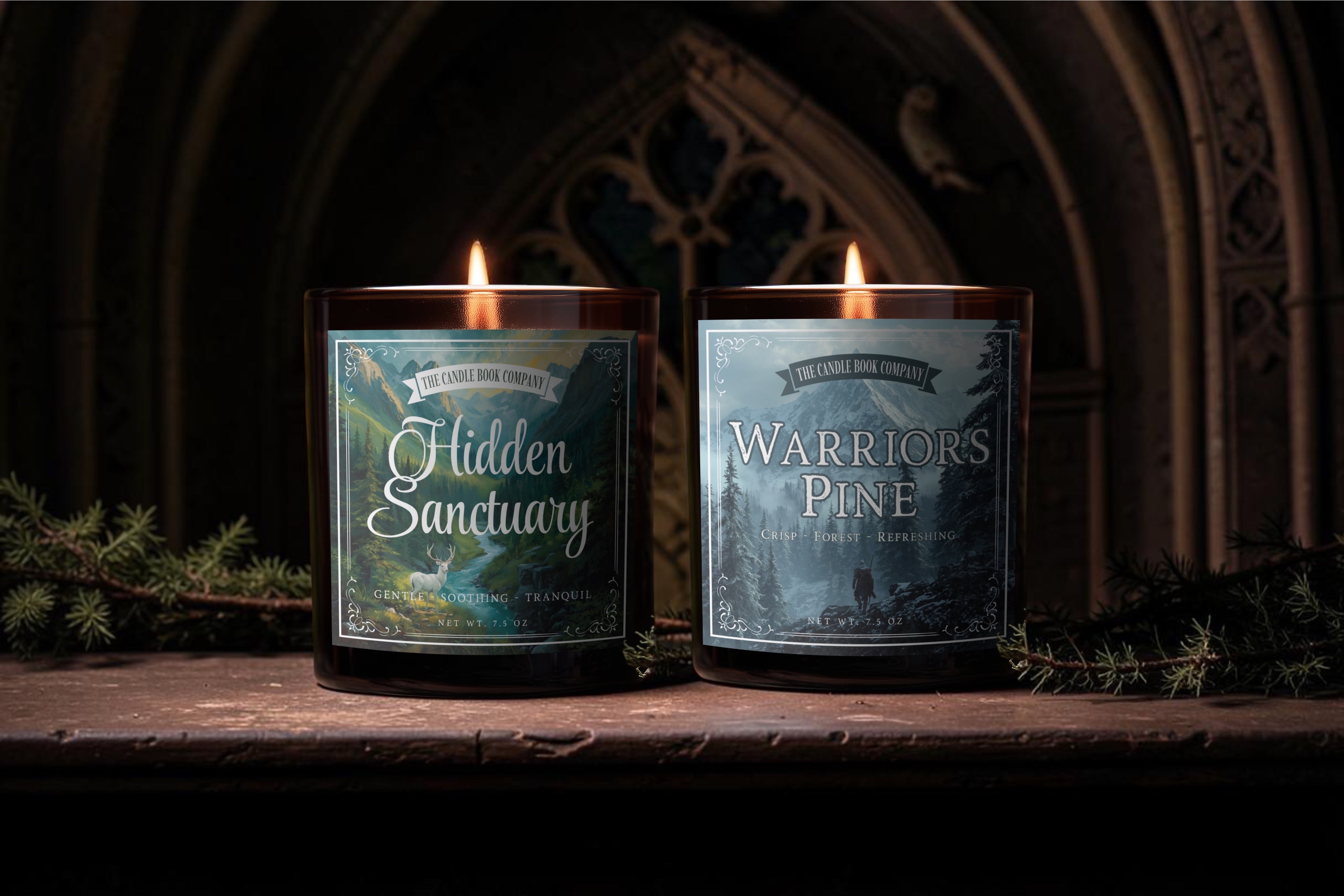 Sanctuary & Steel Candle Duo