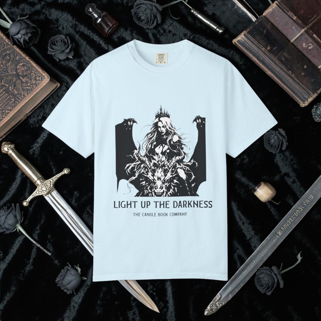 Light Up The Darkness - Dragon Rider Fantasy Tee